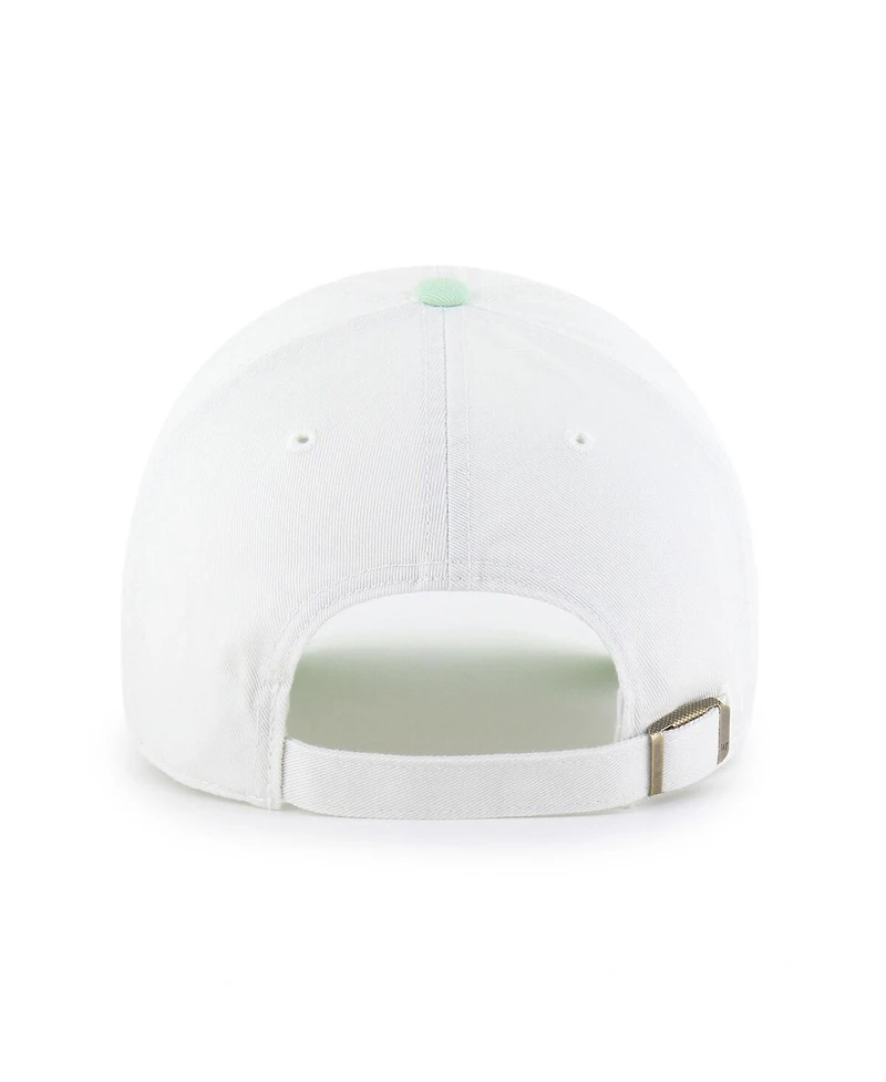 '47 Brand Women's White/Green Athletics Gelato Two-Tone Clean Up Adjustable Hat