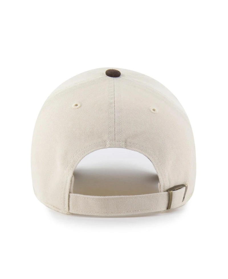 '47 Brand Men's Natural/Brown Cincinnati Reds Two-Tone Fashion Clean Up Adjustable Hat