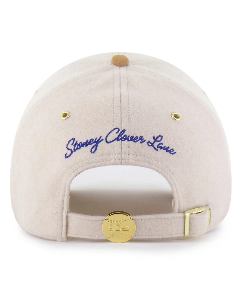 Stoney Clover Lane X '47 Brand Men's Natural/Tan Los Angeles Dodgers Script Charm Clean Up Adjustable Hat
