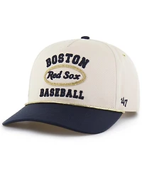 Stoney Clover Lane X '47 Brand Men's Natural/Navy Boston Red Sox Glitter Rope Hitch Adjustable Hat
