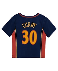 Mitchell & Ness Toddler 2-Piece Stephen Curry Navy Golden State Warriors Play by Place T-Shirt and Shorts Set