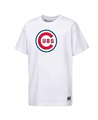 Mitchell & Ness Big Boys and Girls White Chicago Cubs Cooperstown Concession T-Shirt