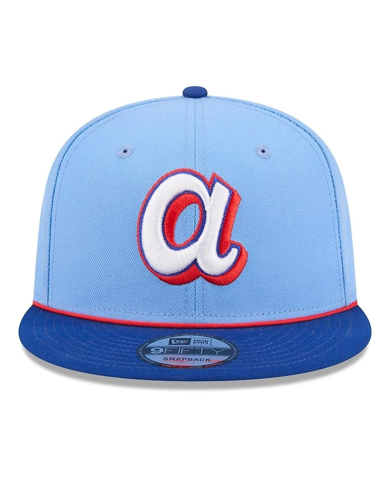 New Era Big Boys and Girls Light Blue Atlanta Braves 2026 City Connect 9FIFTY Snapback Hat