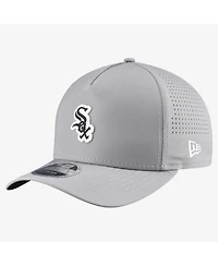New Era Men's Gray Chicago White Sox Micro Logo 9FORTY M-Crown A-Frame Adjustable Hat