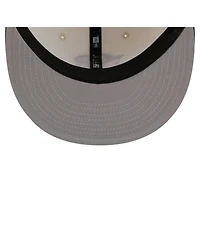 New Era Men's Cream/Navy Houston Astros Bullpen Cart 59FIFTY Fitted Hat