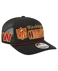 New Era Men's Black Washington Commanders Throwback Foam 19TWENTY Adjustable Hat