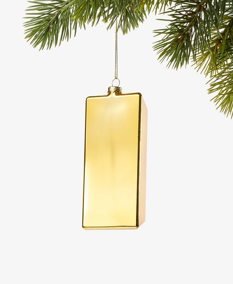 Holiday Lane All About You Gold Bar Ornament, Exclusively at Macy's