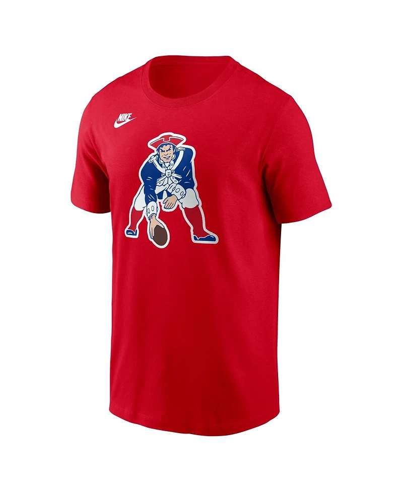 Nike Men's Red New England Patriots Pat Patriot Club T-Shirt