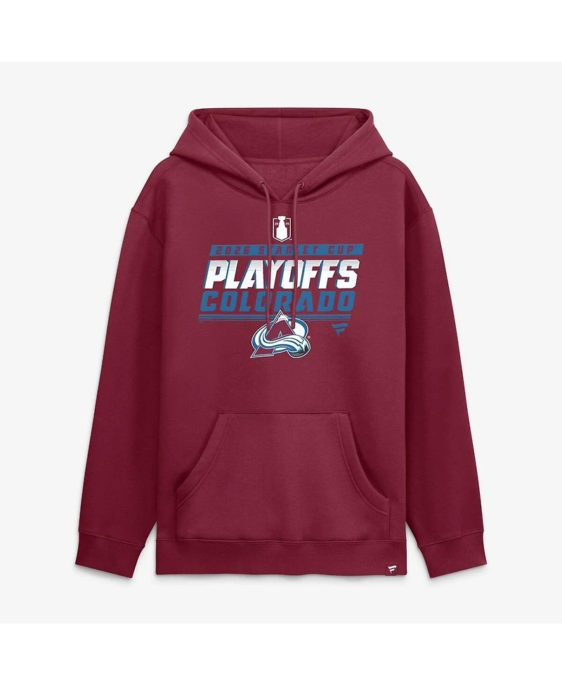 Fanatics Men's Burgundy Colorado Avalanche 2026 Stanley Cup Playoffs Hoodie
