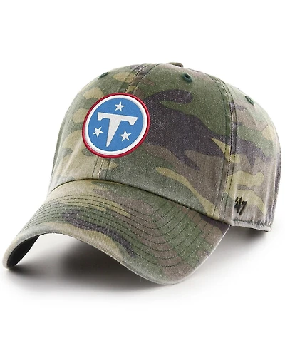 '47 Brand Men's Camo Tennessee Titans Clean Up Adjustable Hat