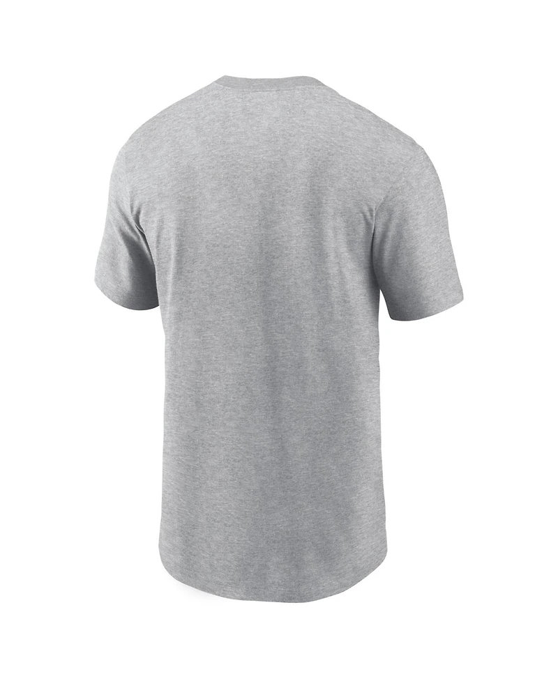 Jordan Men's Heather Gray Michigan Wolverines Basketball Refresh T-Shirt