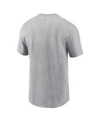 Jordan Men's Heather Gray Michigan Wolverines Basketball Refresh T-Shirt