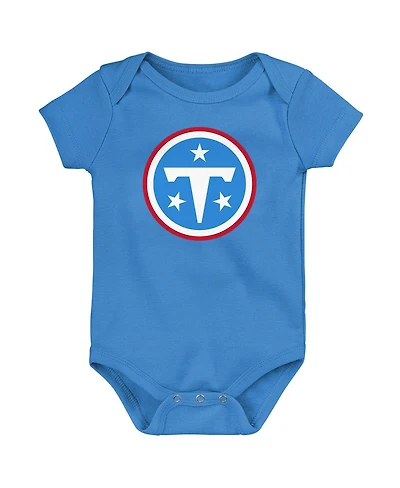 Outerstuff Baby Boys and Girls Light Blue Tennessee Titans Primary Logo Bodysuit