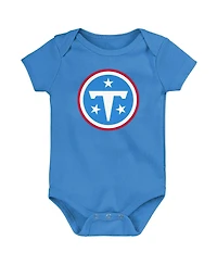 Outerstuff Baby Boys and Girls Light Blue Tennessee Titans Primary Logo Bodysuit