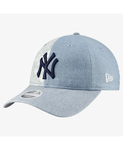 New Era Women's New York Yankees Denim Patchwork 9TWENTY Adjustable Hat