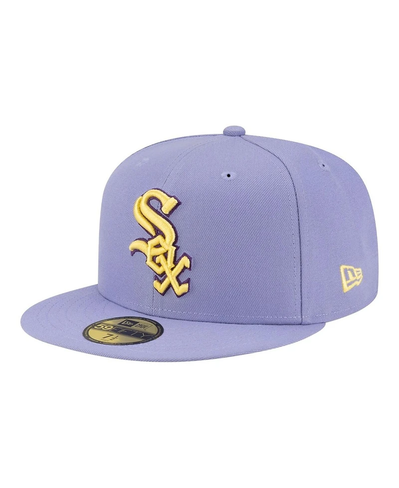 New Era Men's Light Purple Chicago White Sox Lavender Bloom 59FIFTY Fitted Hat