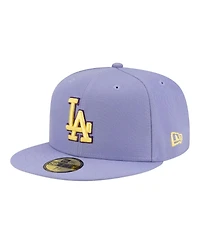New Era Men's Light Purple Los Angeles Dodgers Lavender Bloom 59FIFTY Fitted Hat