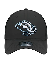 New Era Men's Black Utah Mammoth Logo 39THIRTY Flex Hat