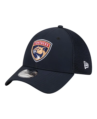 New Era Men's Navy Florida Panthers Logo 39THIRTY Flex Hat