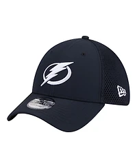 New Era Men's Navy Tampa Bay Lightning Logo 39THIRTY Flex Hat