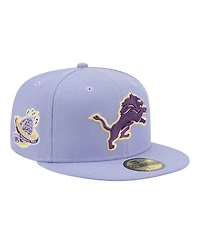 New Era Men's Light Purple Detroit Lions Lavender Bloom 59FIFTY Fitted Hat