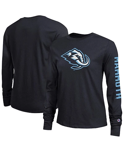 Champion Women's Black Utah Mammoth 2-Hit Long Sleeve T-Shirt