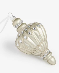 Holiday Lane Gilded Glamour Finial Ornament, Macy's Exclusive