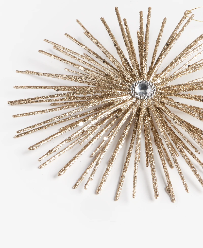 Holiday Lane Gilded Glamour Plastic Starburst Ornament, Macy's Exclusive