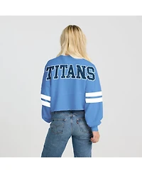 Spirit Jersey Women's Light Blue Tennessee Titans Sleeve Stripe Long T-Shirt