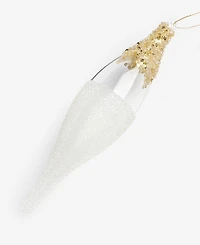 Holiday Lane Gilded Glamour Glass Frosted Finial Ornament, Macy's Exclusive