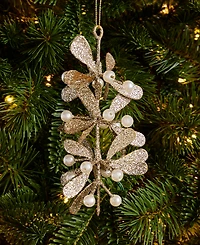 Holiday Lane Gilded Glamour Mistletoe Ornament, Macy's Exclusive