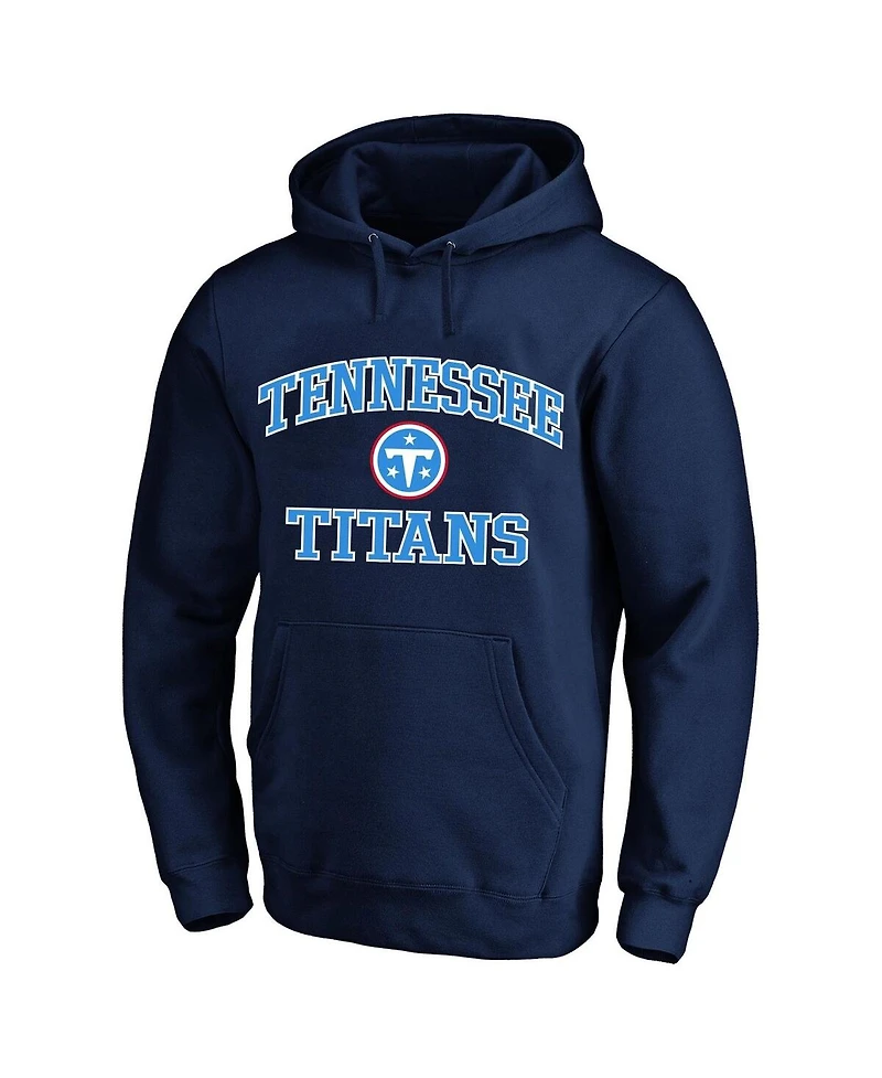 Fanatics Men's Navy Tennessee Titans Big & Tall Heart Soul Hoodie