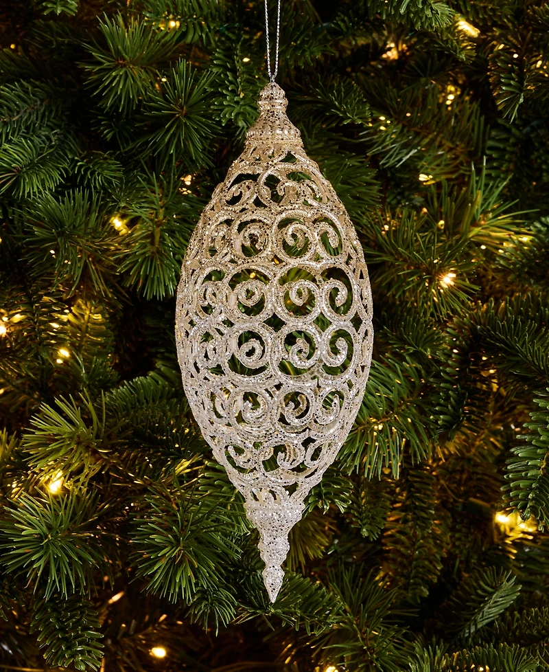 Holiday Lane Gilded Glamour Finial Ornament, Macy's Exclusive