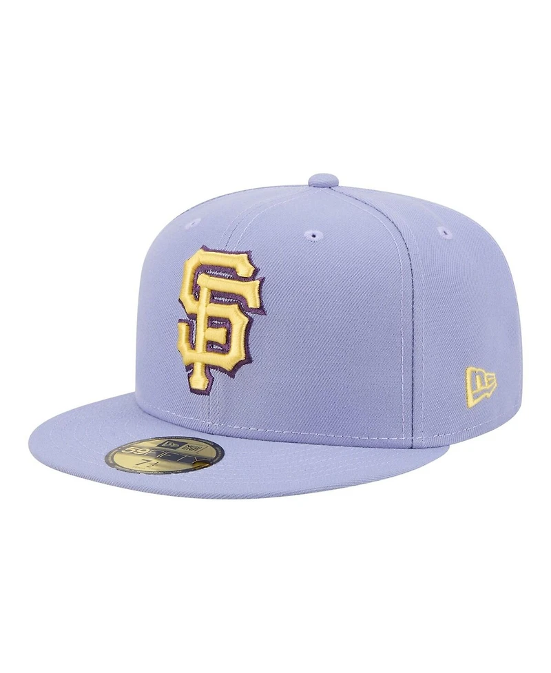New Era Men's Light Purple San Francisco Giants Lavender Bloom 59FIFTY Fitted Hat