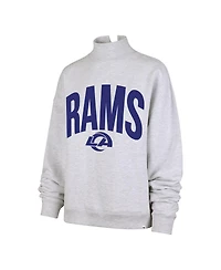 '47 Brand Women's Gray Los Angeles Rams Subtle Muse Mock Neck Sweatshirt