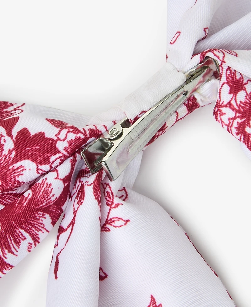 Holiday Lane Holiday Toile Bow Ornament with Clip, Macy's Exclusive