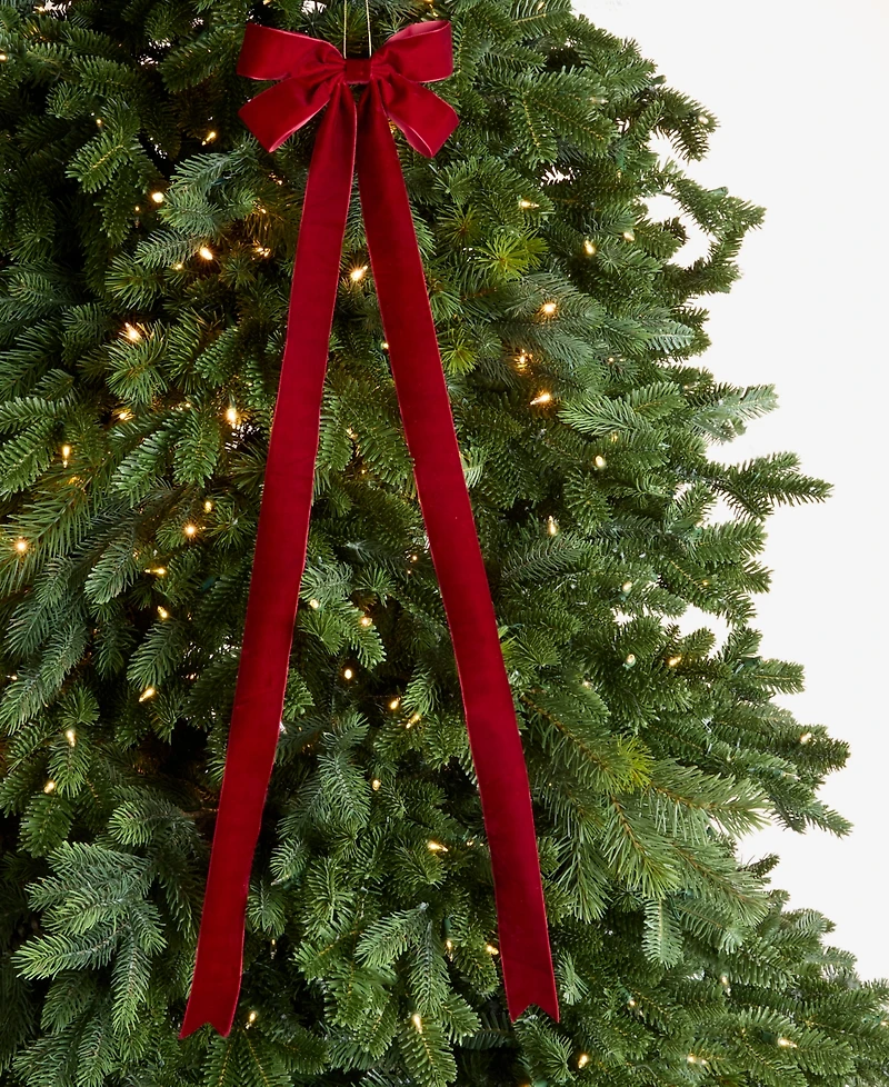 Holiday Lane Holiday Toile Fabric Bow Ornament, Macy's Exclusive