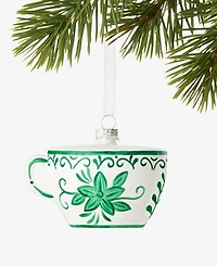 Holiday Lane Holiday Toile Tea Cup Ornament, Macy's Exclusive