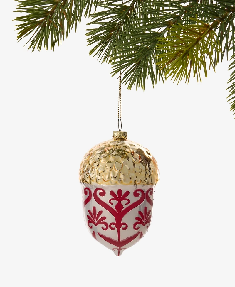Holiday Lane Holiday Toile Acorn Ornament, Macy's Exclusive