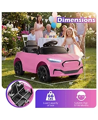 Slickblue 12V Battery Powered Kids Ride On Car with Parent Control and Horn