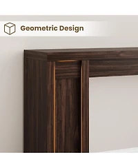 homfan Extra Long Narrow Console Table, Farmhouse Sofa Table for Entryway or Behind Couch, Engineered Wood Hallway Accent