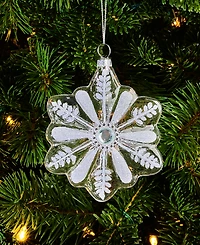 Holiday Lane Iced Delight Snowflake Ornament, Macy's Exclusive