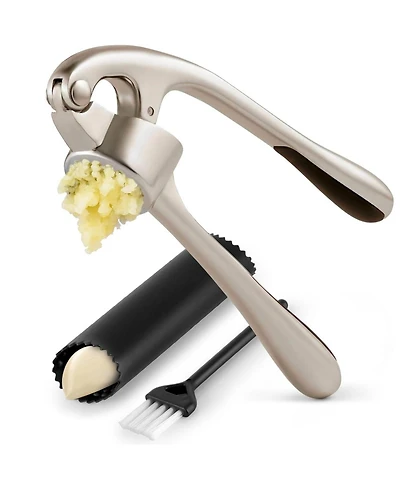 Premium Garlic Press Set - Rust Proof & Dishwasher Safe Professional Garlic Mincer Tool