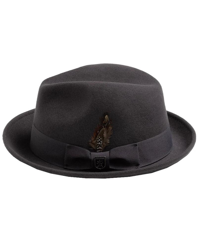 Stacy Adams Men's Wool Pinch Front Fedora Hat