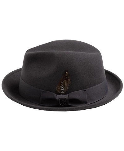 Stacy Adams Men's Wool Pinch Front Fedora Hat