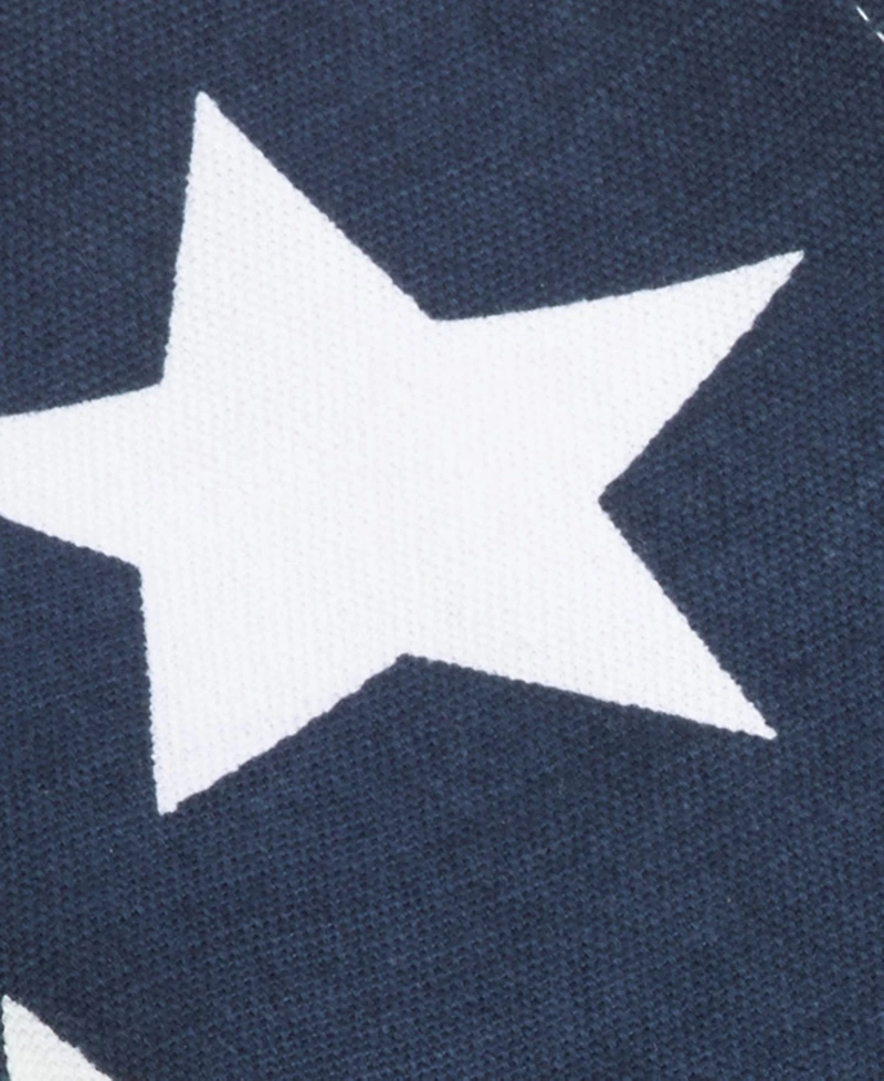Saro Lifestyle Star Spangled Collection Star Design Dinner Napkins, Set of 4