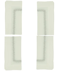 Saro Lifestyle Embroidered Border Table Napkins, Set of 4