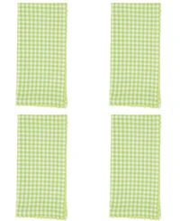 Saro Lifestyle Gingham Design Table Napkins, Set of 4