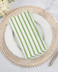 Saro Lifestyle Striped Design Table Napkins, Set of 4