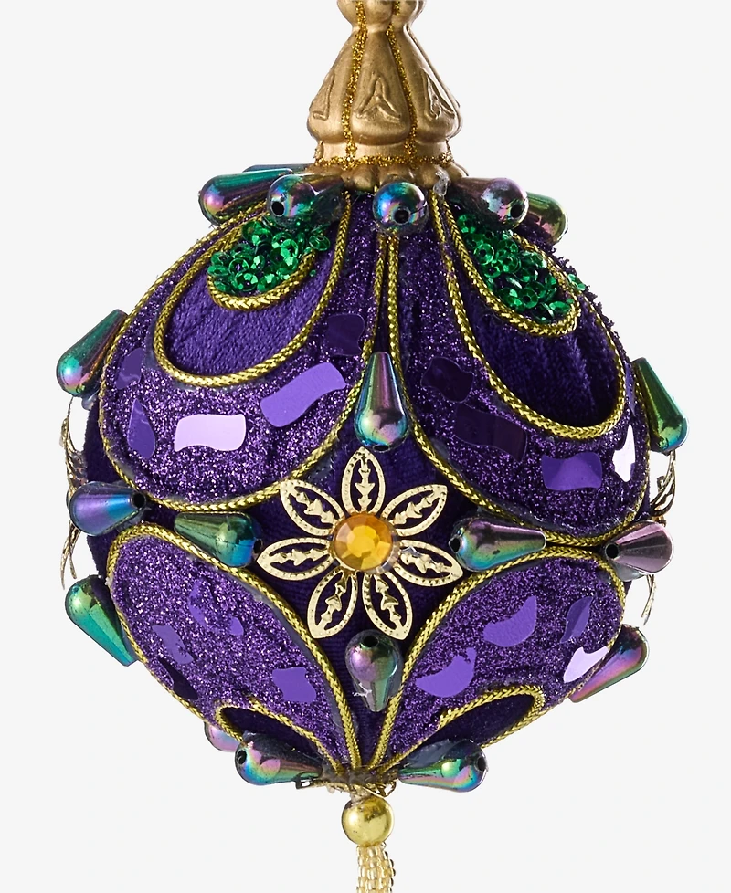 Holiday Lane Peacock Embellished Ball Ornament, Macy's Exclusive